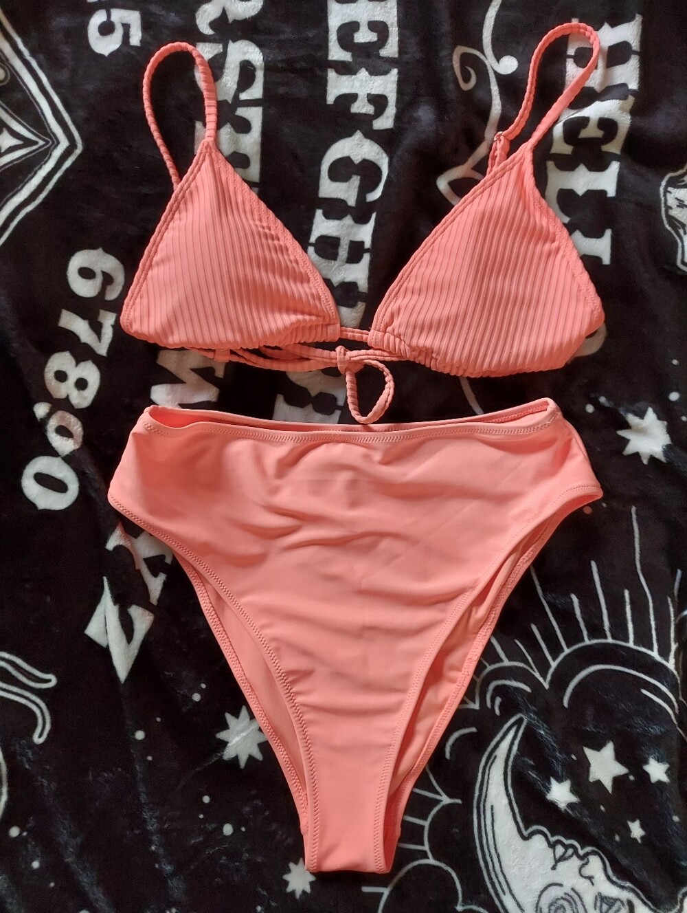 Forever 21 Coral Peach Bikini Top